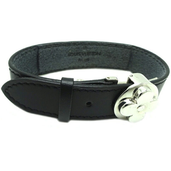 LOUIS VUITTON Brasserie Vou Good Luck Women's Bracelet M64447 Leather Noir [Blac - Picture 2 of 9